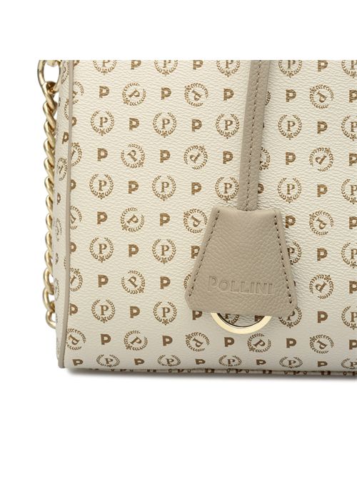 Borsa Bauletto Heritage Logo Classic Avorio/ghiaccio POLLINI | TE8411PP02Q11/10A